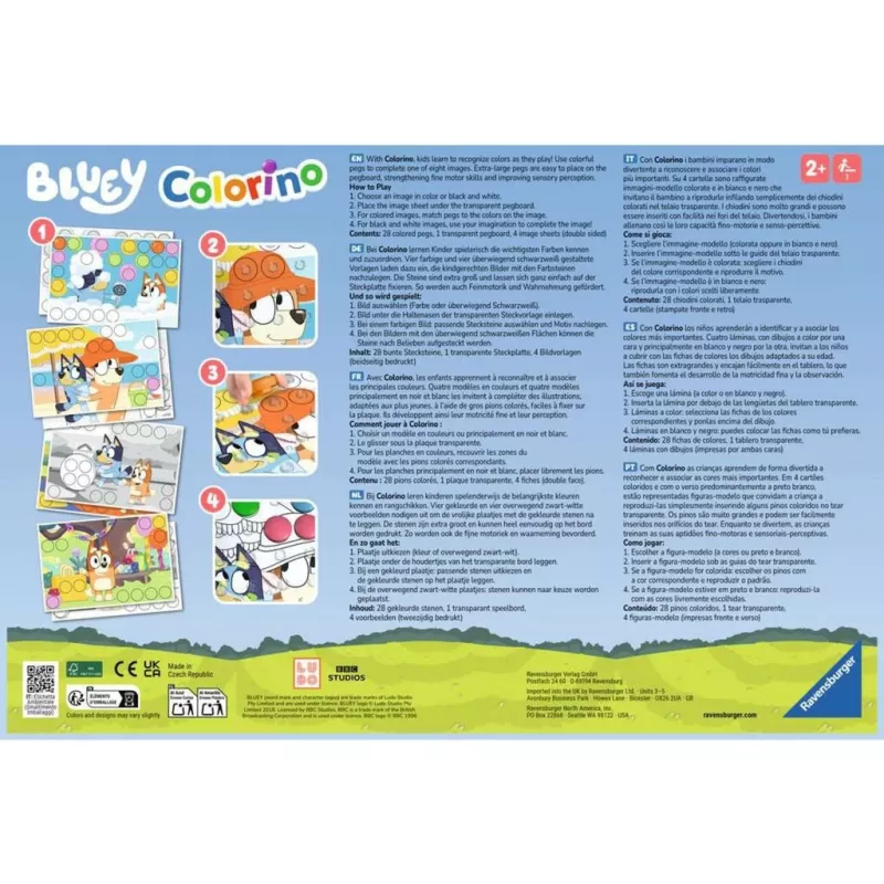 Bluey Colorino, oppimispeli