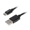 USB 2.0 A - USB-C -kaapeliadapteri Sharkoon 0,5 m, musta