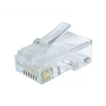 Gembird LC-8P8C-002/100 johtoliitin RJ-45 läpinäkyvä