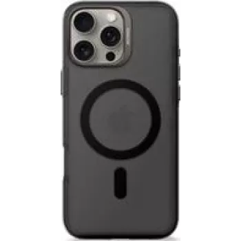 Decoded takakuori kierrätysmuovia iPhone 16 Pro Max, läpinäkyvä musta