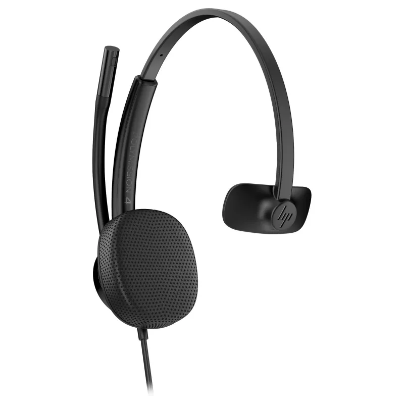 Johdollinen monofoninen USB-kuulokemikrofoni HP Poly Mission 415 — kevyt 99 g, yhden korvan malli