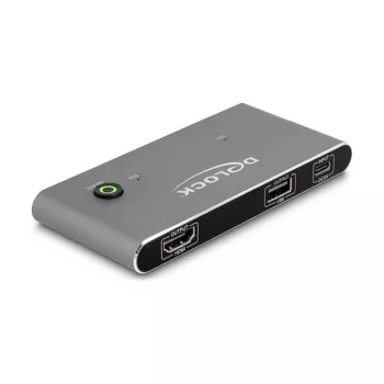 KVM-kytkin DeLOCK 11486 USB HDMI 8K Ultra HD 144 Hz