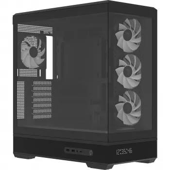 Tietokonekotelo AeroCool Geh Midi P500B-Digi musta