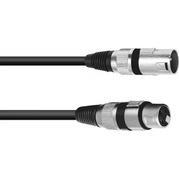 PSSO XLR -kaiutinkaapeli 2x2,5 mm², 3 m, musta