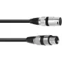 PSSO XLR -kaiutinkaapeli 2x2,5 mm², 3 m, musta