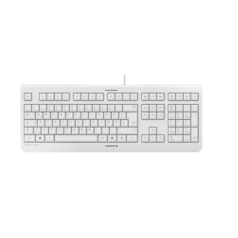 CHERRY KC 1000 näppäimistö toimisto USB QWERTZ saksa harmaa