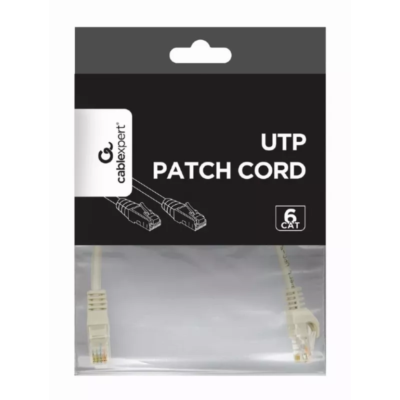 Verkkokaapeli Cat.6 kupari UTP 2 m harmaa