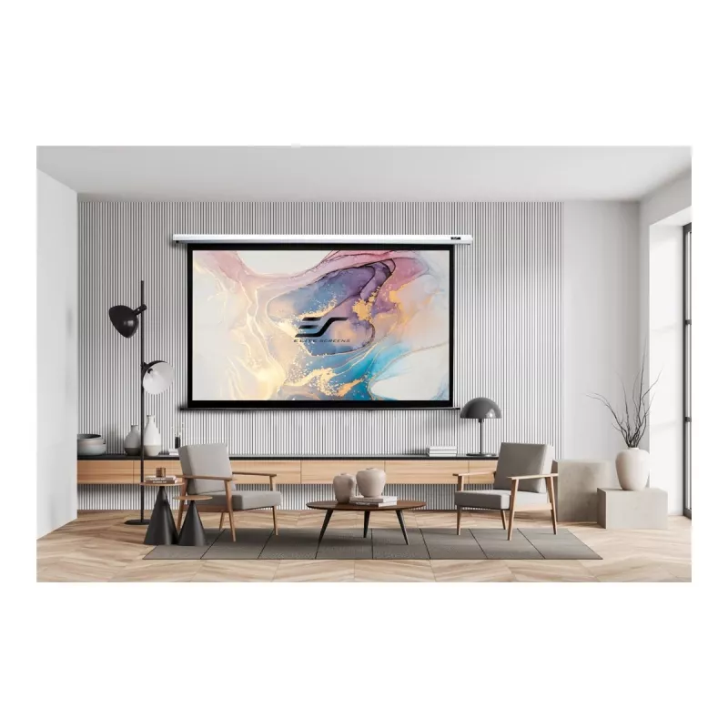 Elite Screens Spectrum Series Electric100V moottoroitu projektiovalkokangas, 100 tuumaa (254 cm), 4:3, MaxWhite-vahvistus 1,1, valkoinen