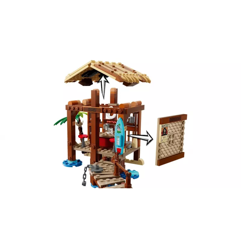 LEGO rakennussarja One Piece 75636 tuulimyläkylän mökki, 299 osaa, 3 minifiguuria, 8+ vuotta