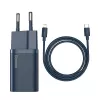 Baseus Super Si -pikalaturi USB-C–Lightning-kaapelilla 20W sininen