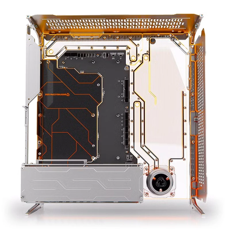Singularity Computers Spectre Integra-M Elite tietokonekotelo, hopea