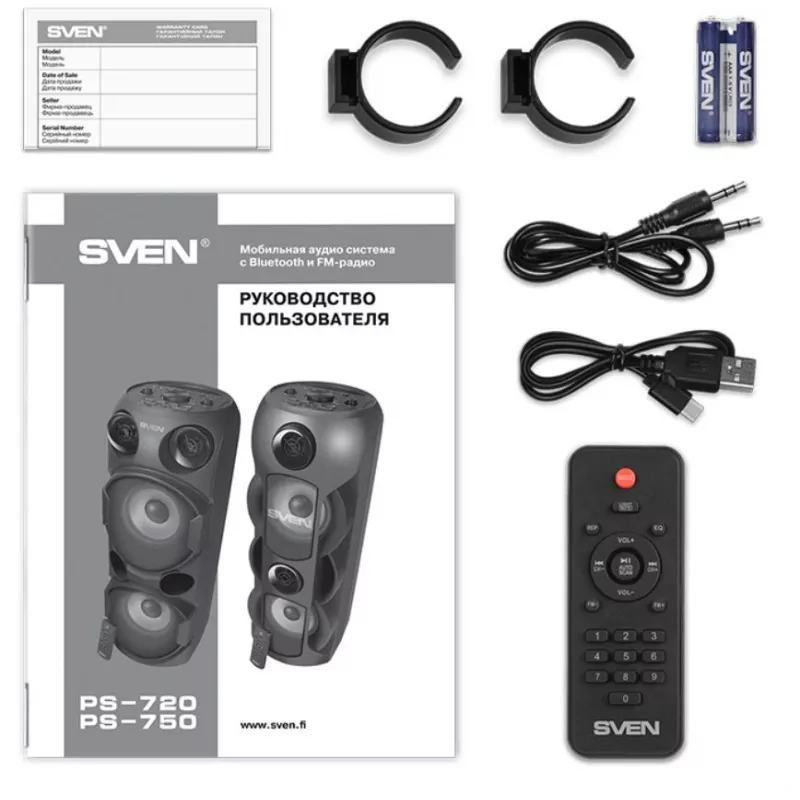 SVEN PS-720 80W kaiutin BT musta