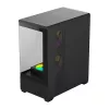 Tietokonekotelo Darkflash C365 (musta) 5 mukana tulevalla tuulettimella