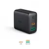 Seinä laturi 2xUSB Power Delivery (1xUSB A+1xUSB C) 5.4A 30W Dynamic Detect PA-D1