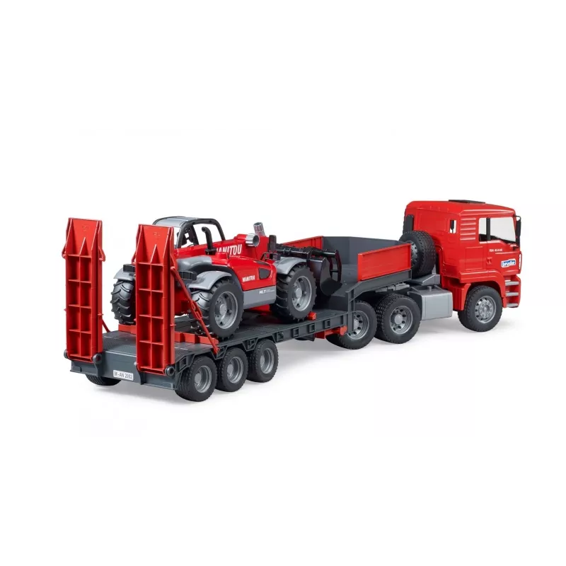 Ajoneuvosetti BRUDER MAN TGA kuorma-auto ja Manitou-kuormaaja