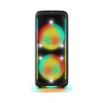 Kannettava juhlakaiutin Philips TAX5000E/10 2-tie, 100 W RMS, Bluetooth, 20–20000 Hz, 4 Ω, musta