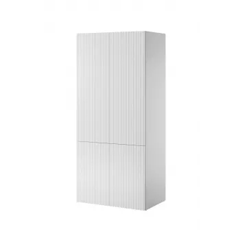 Kaappi cama meble PAFOS 2D 90x55,5x198,5 cm valkoinen matta, 2 hyllyä