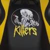 Subsonic SA5609-IM1 Pro Iron Maiden Killers pelituoli, 3D-käsinojat, tekonahka, kallistus 90°–135°, 120 kg, musta keltaisella kirjonnalla