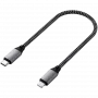 Satechi ST-TCL10M USB-kaapeli 0,25 m USB-C USB-C/Lightning musta harmaa