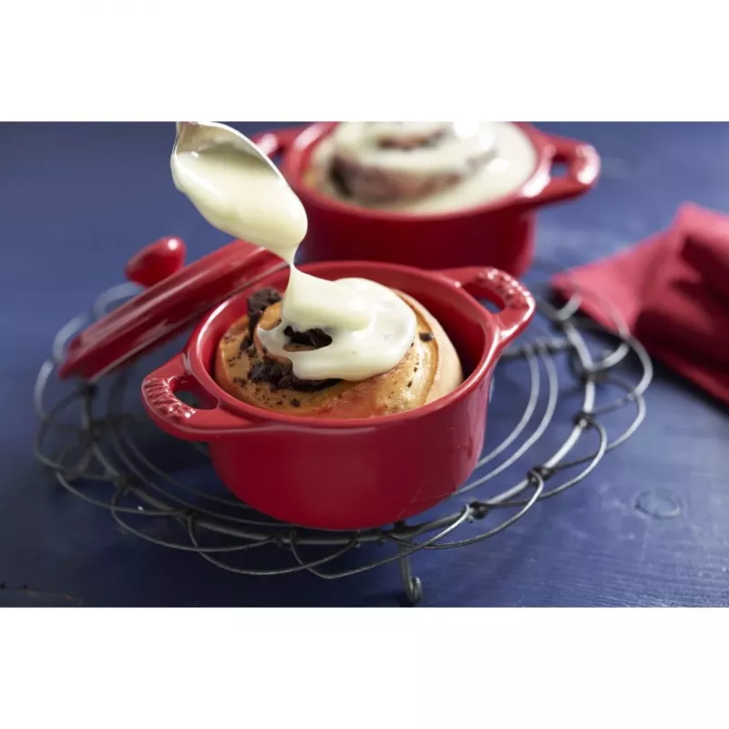 Staub Mini Cocotte pyöreä, 4 kpl - 200 ml, punainen