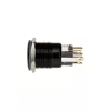 DimasTech vandalismikytkin/-painike 19 mm Blackline Dot RGB PD218