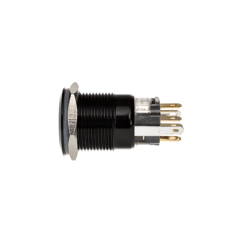 DimasTech vandalismikytkin/-painike 19 mm Blackline Dot RGB PD218