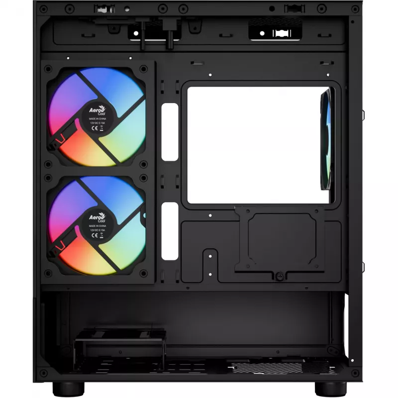 Micro/Mini-ITX-tietokonekotelo AEROCOOL Geh Viewport Mini-G-BK-v4 ARGB musta