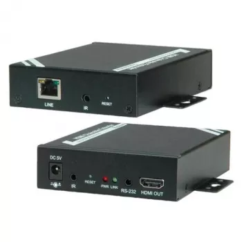 HDMI-jatko TP:n kautta, Cat.5-6, ketjutettava, 100 m, 1 920 x 1 080 pikseliä, 28 x 115 x 91 mm
