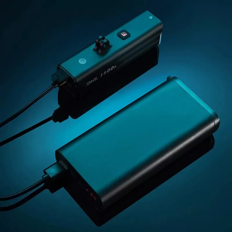 Rockbros RHL1500 pyörän etuvalo, 1500 lm, 5000 mAh, IPX6, musta