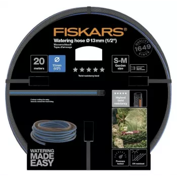 Puutarhaletku Fiskars 1027107 20 m maanpäällinen sininen harmaa