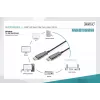 HDMI AOC hybridi-kuituoptinen kaapeli Digitus AK-330125-100-S