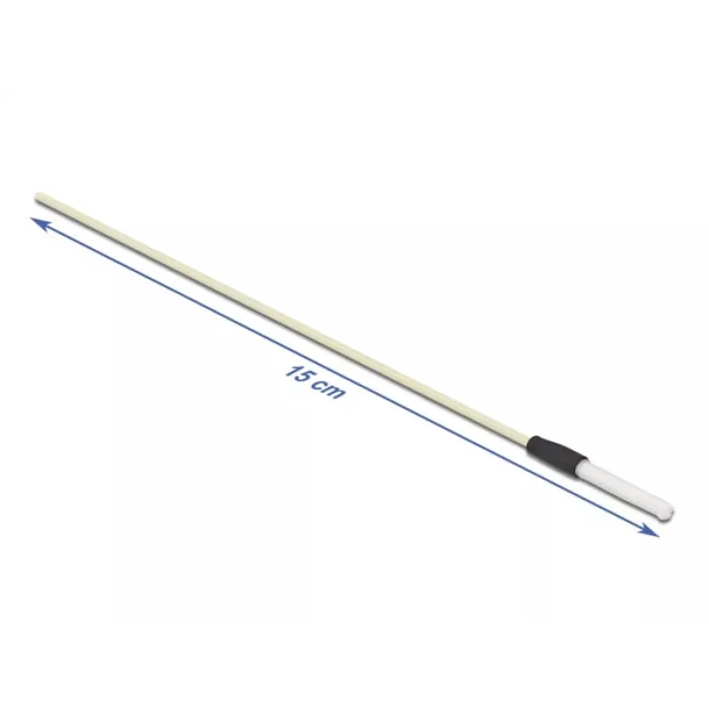 Delock 86781 kuituoptiikan puhdistuspuikot, 15 cm, valkoinen, 5 kpl