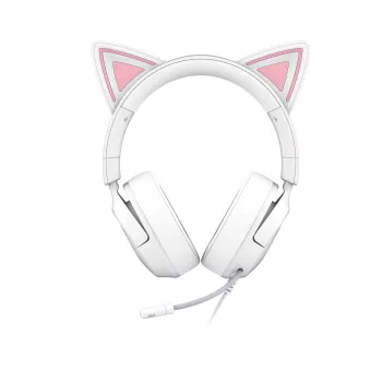 Kuulokemikrofoni Razer Kraken Kitty V3 X — pelikuulokemikrofoni RGB-valaistuksella, kevyt muotoilu, sisäänrakennettu mikrofoni