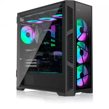 PONOS Ultra, Midi Tower, PC, musta, ATX, EATX, micro ATX, Mini-ITX, SPCC, kotelo