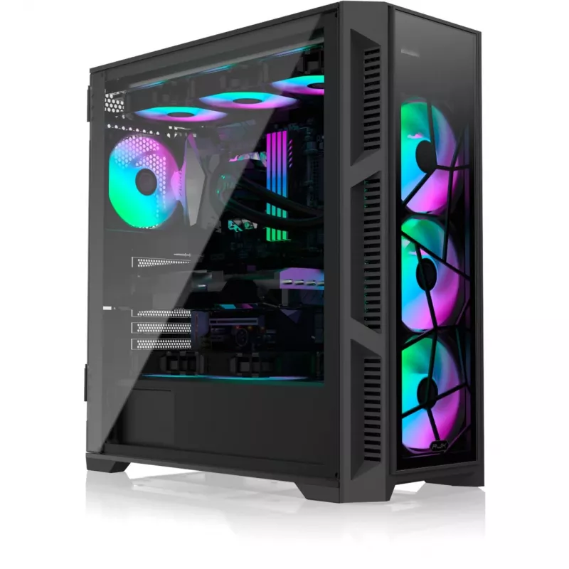 PONOS Ultra, Midi Tower, PC, musta, ATX, EATX, micro ATX, Mini-ITX, SPCC, kotelo