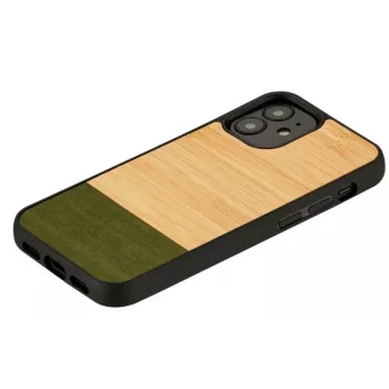 Man and wood -puhelinkotelo iPhone 12 mini – bambumetsä musta