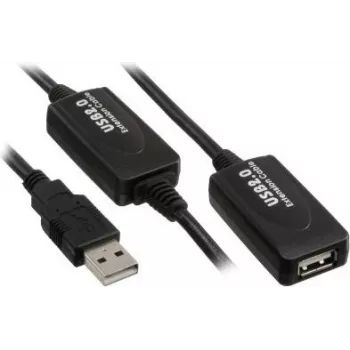 USB-kaapeli Kindermann 5771000110 USB 2.0 10 m musta