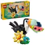 Rakennuslelu LEGO Creator 3-in-1 villieläimet trooppinen tukaani setti 31173