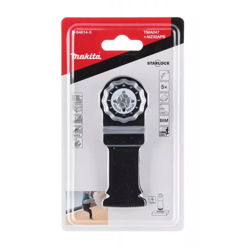 Makita B-64814-5 (TMA047) upotussahanterät, 32 mm, Starlock, bimetalli, 5 kpl