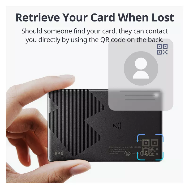 Switchbot lompakkotracker-kortti NFC-yhteensopiva (W2500032)