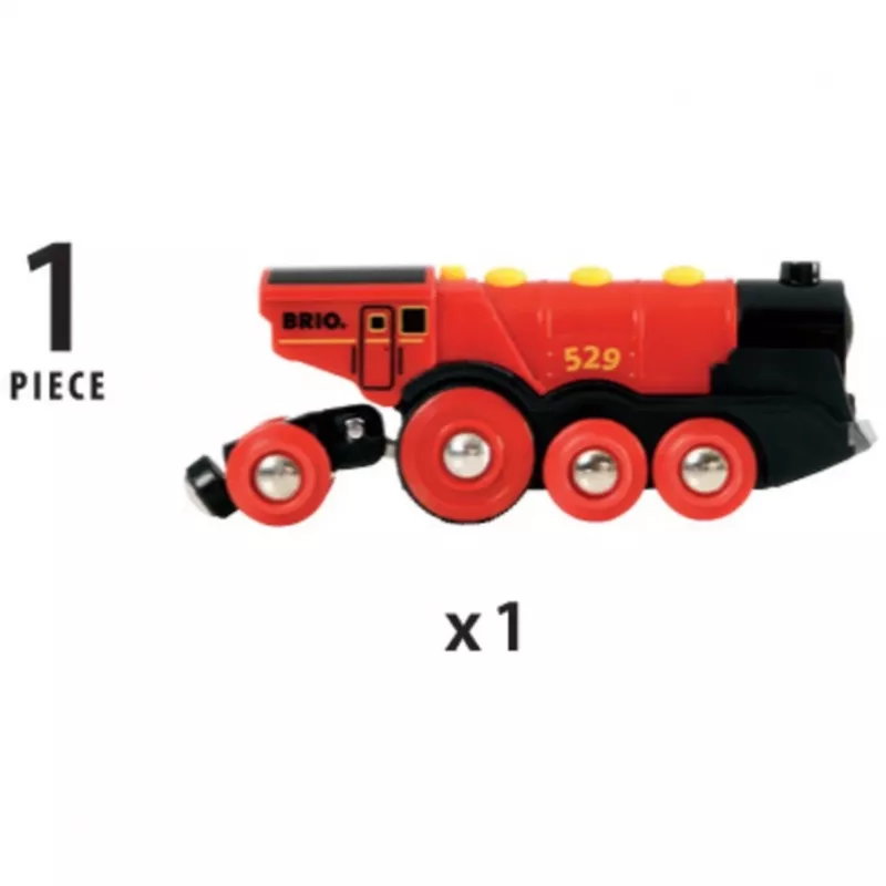 BRIO 33592 paristokäyttöinen juna musta/punainen