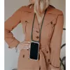 Puhelimen kaulaketju Lookabe loo014 iPhone XR – kulta-vihreä suojakotelo hihnalla