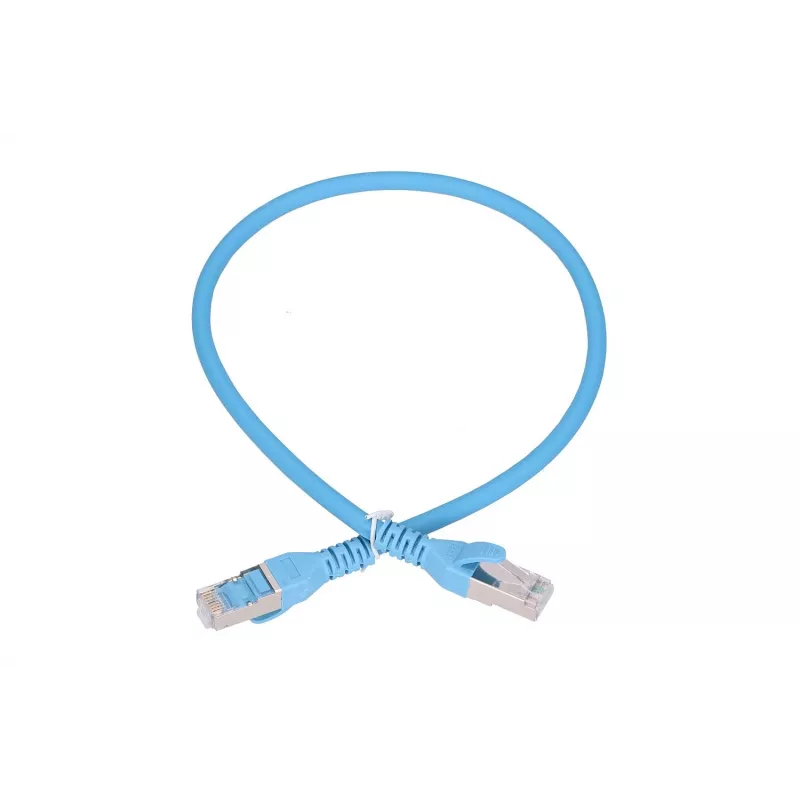 Verkkokaapeli Extralink LAN patchkaapeli Kat.6A RJ-45 Cat6a 0,5 m sininen