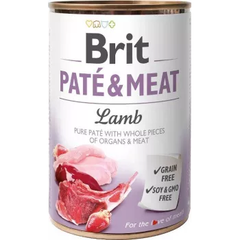 BRIT Paté & Meat lampaalla - märkäruoka koirille - 400 g