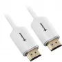 HDMI-kaapeli uros > uros (valkoinen, 1 metri, HDMI 4K)