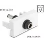 DELOCK DC-virtasovitin Easy 45 -moduuli 5,5 x 2,1 mm - 5,5 x 2,5 mm