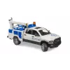 Auto Dodge RAM 2500 Service pyörivällä valolla ja nosturilla BRUDER 02509