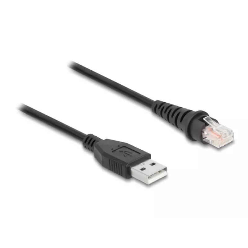 DeLOCK RJ50 / USB 2.0 Type-A -viivakoodilukijakaapeli 2 m