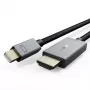 Mini DisplayPort - HDMI -kaapeli CABLETIME 1 m, 4K@30Hz, passiivinen sovitinkaapeli