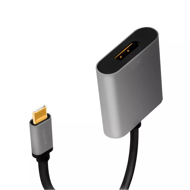 LogiLink CUA0102 USB 3.2 Gen1 Type-C - DisplayPort-kaapeli 0,15 m musta